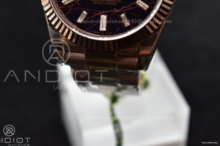 Dial DayDate Bracelet Crystal Markers A TWF Meteorite President RG 402 SmartChoice Steel 40 on 316L 0422